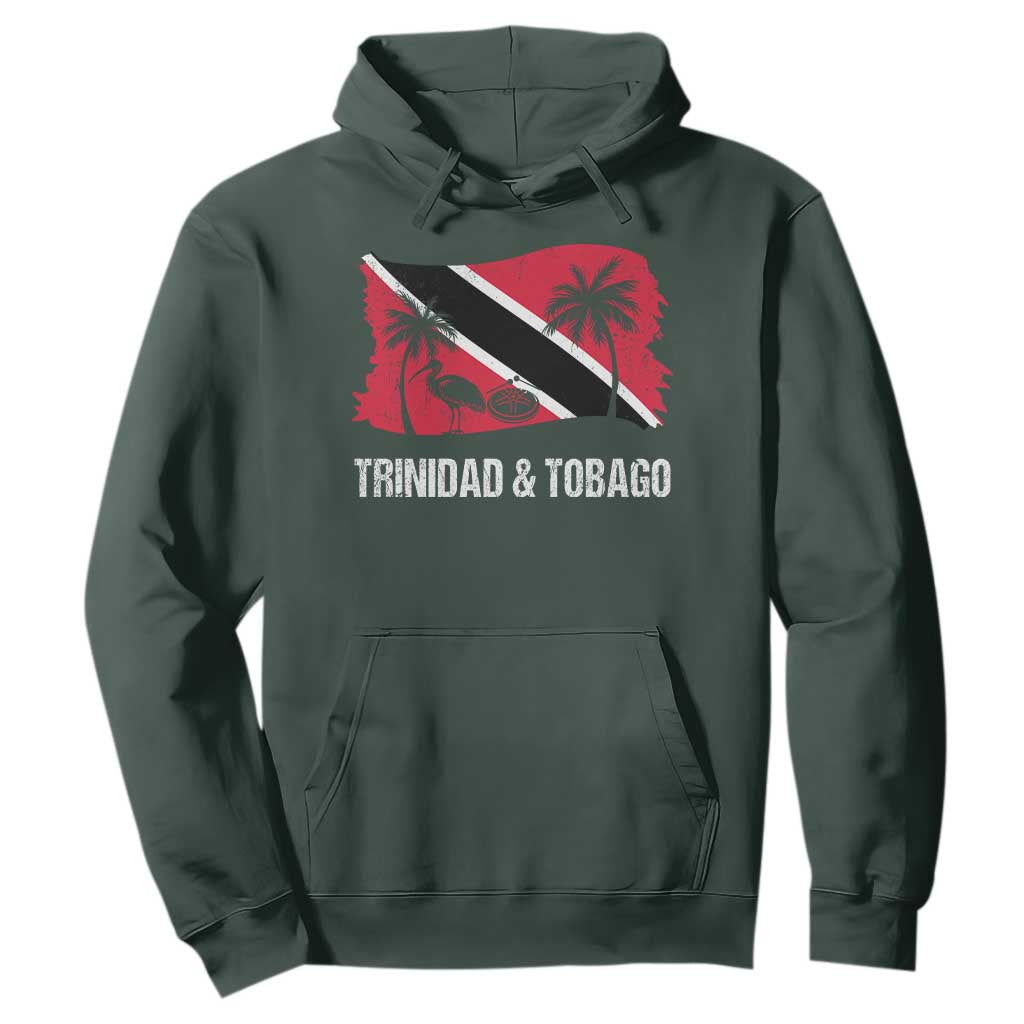 Trini Pride Hoodie Caribbean Trinidad And Tobago Flag TS10 Dark Forest Green Print Your Wear