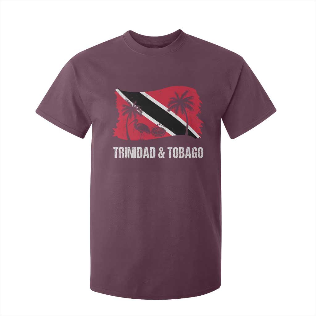 Trini Pride T Shirt For Kid Caribbean Trinidad And Tobago Flag TS10 Maroon Print Your Wear