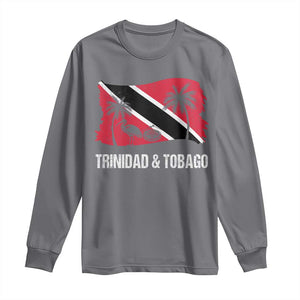Trini Pride Long Sleeve Shirt Caribbean Trinidad And Tobago Flag TS10 Charcoal Print Your Wear