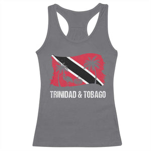 Trini Pride Racerback Tank Top Caribbean Trinidad And Tobago Flag TS10 Charcoal Print Your Wear