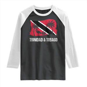Trini Pride Raglan Shirt Caribbean Trinidad And Tobago Flag TS10 Black White Print Your Wear