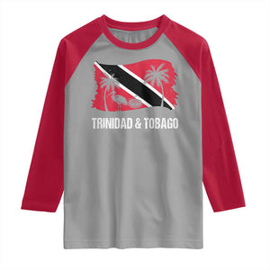 Trini Pride Raglan Shirt Caribbean Trinidad And Tobago Flag TS10 Sport Gray Red Print Your Wear