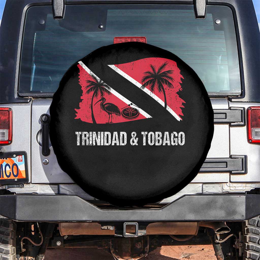 Trini Pride Spare Tire Cover Caribbean Trinidad And Tobago Flag TS10 No hole Black Print Your Wear