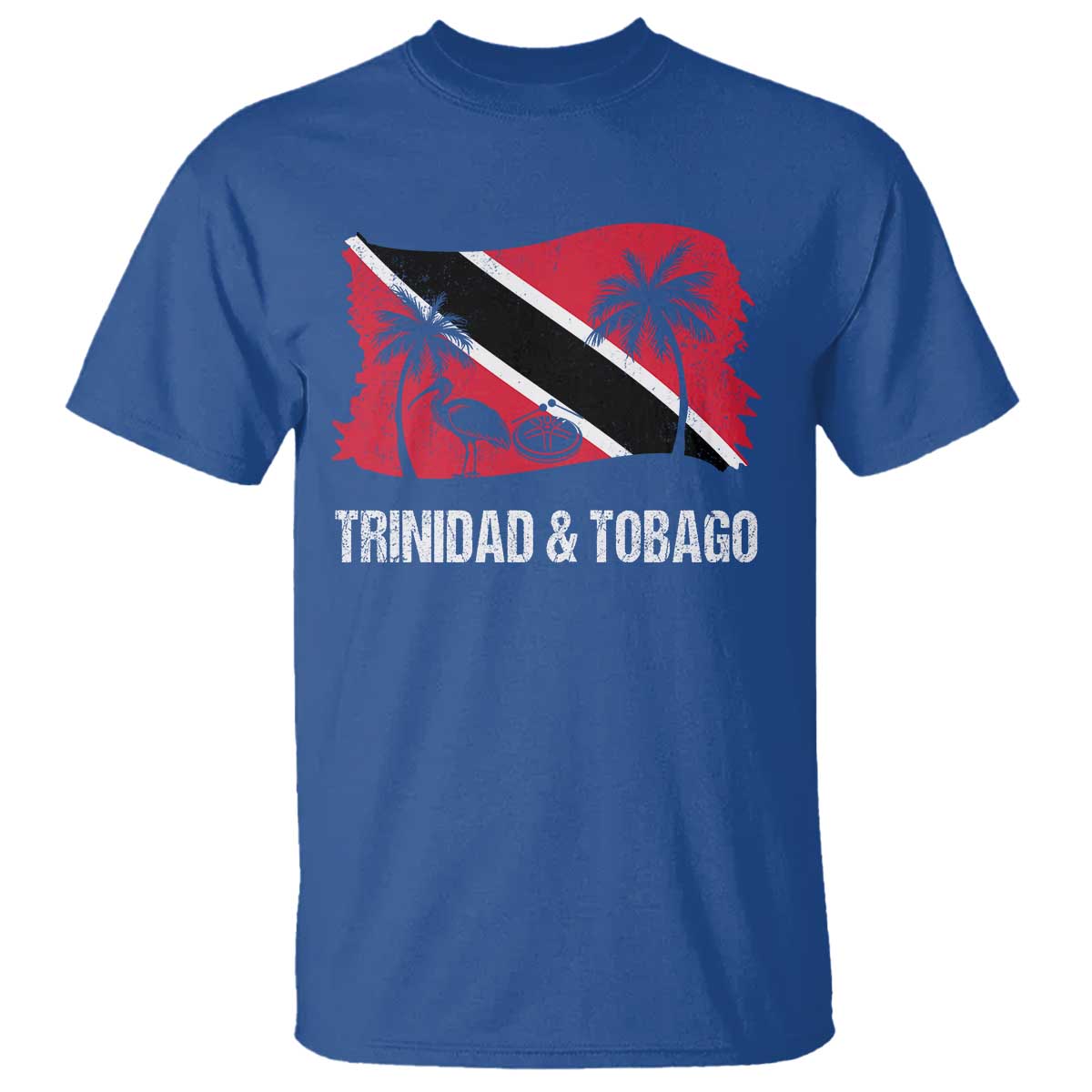 Trini Pride T Shirt Caribbean Trinidad And Tobago Flag TS10 Royal Blue Print Your Wear