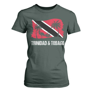 Trini Pride T Shirt For Women Caribbean Trinidad And Tobago Flag TS10 Dark Forest Green Print Your Wear