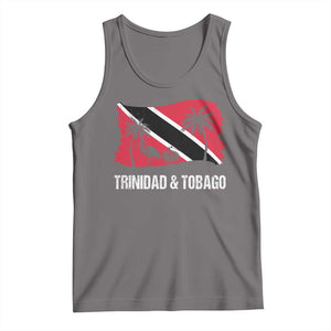 Trini Pride Tank Top Caribbean Trinidad And Tobago Flag TS10 Deep Heather Print Your Wear