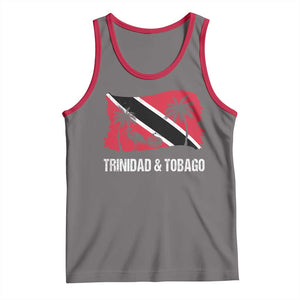 Trini Pride Tank Top Caribbean Trinidad And Tobago Flag TS10 Deep Heather Red Print Your Wear