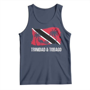 Trini Pride Tank Top Caribbean Trinidad And Tobago Flag TS10 Navy Print Your Wear