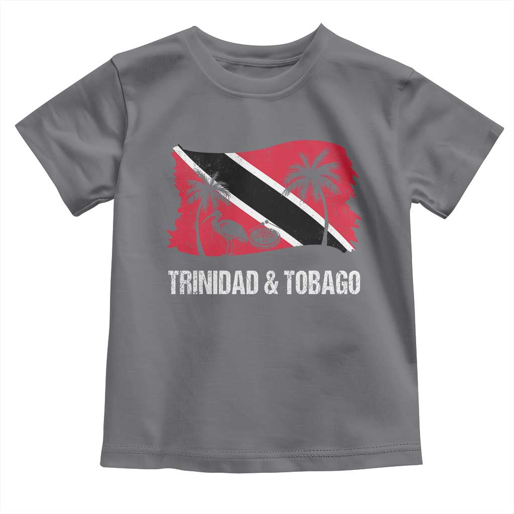 Trini Pride Toddler T Shirt Caribbean Trinidad And Tobago Flag TS10 Charcoal Print Your Wear
