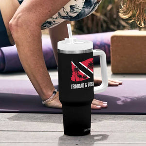 Trini Pride Tumbler With Handle Caribbean Trinidad And Tobago Flag TS10 Print Your Wear