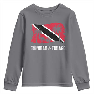 Trini Pride Youth Sweatshirt Caribbean Trinidad And Tobago Flag TS10 Charcoal Print Your Wear