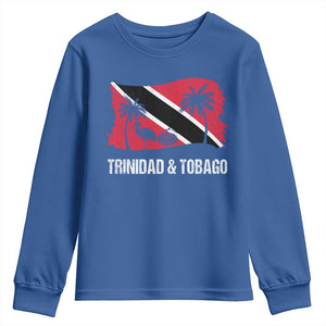 Trini Pride Youth Sweatshirt Caribbean Trinidad And Tobago Flag TS10 Royal Blue Print Your Wear