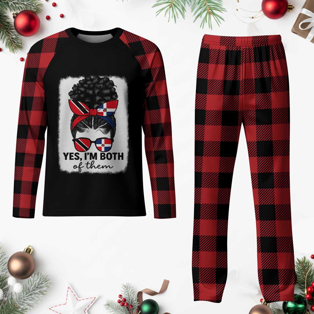 Trini Dominican Girl Plaid Pajama Set Yes Im Both Trinidad And Tobago Dominican Pride TS10 Buffalo Plaid Print Your Wear