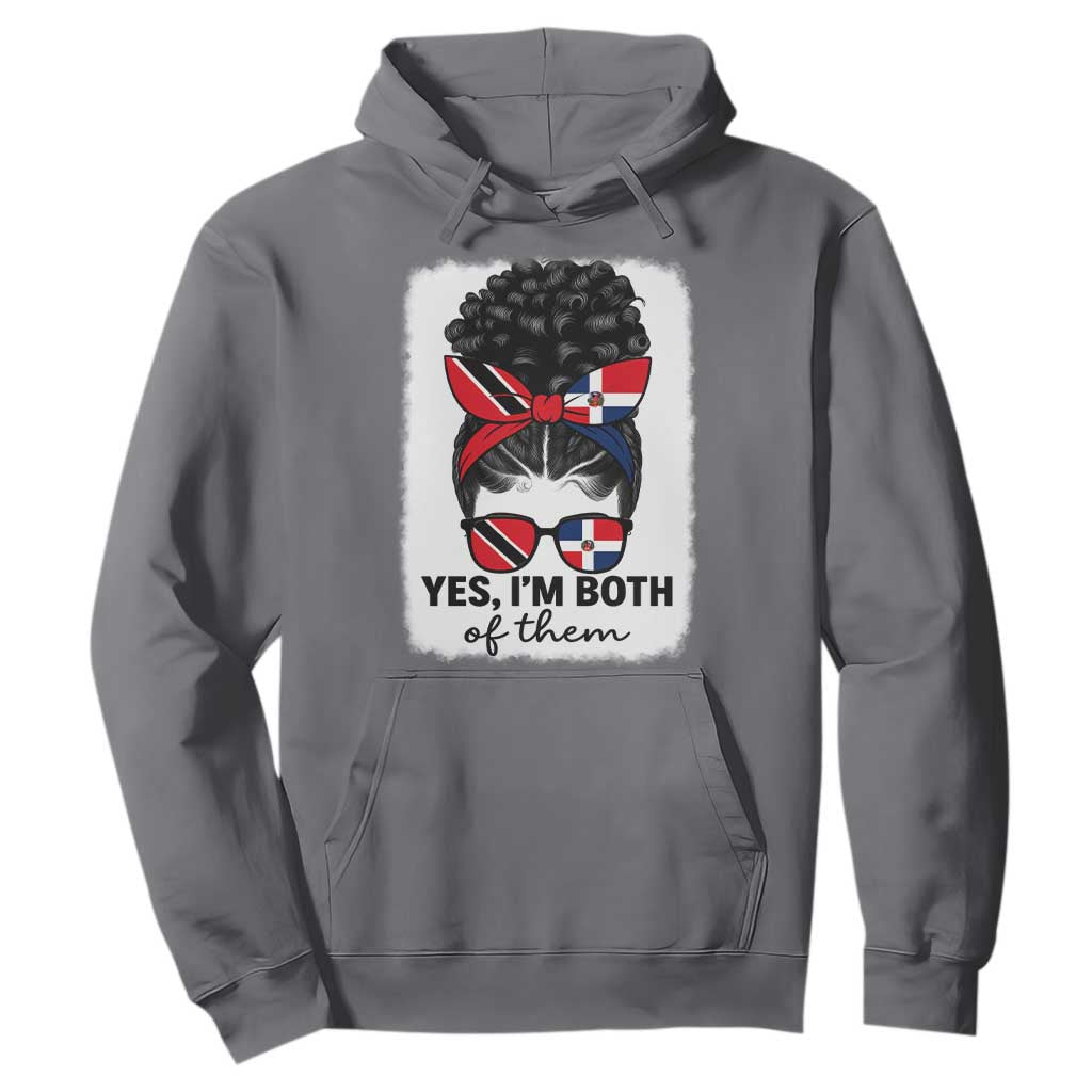 Trini Dominican Girl Hoodie Yes Im Both Trinidad And Tobago Dominican Pride TS10 Charcoal Print Your Wear