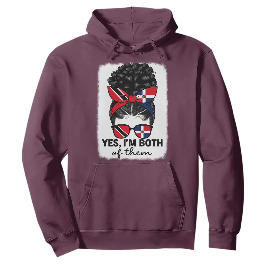 Trini Dominican Girl Hoodie Yes Im Both Trinidad And Tobago Dominican Pride TS10 Maroon Print Your Wear