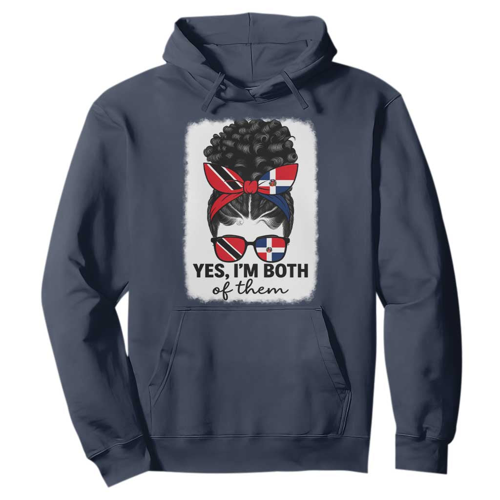 Trini Dominican Girl Hoodie Yes Im Both Trinidad And Tobago Dominican Pride TS10 Navy Print Your Wear