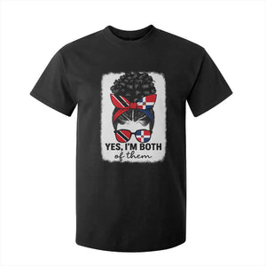 Trini Dominican Girl T Shirt For Kid Yes Im Both Trinidad And Tobago Dominican Pride TS10 Black Print Your Wear