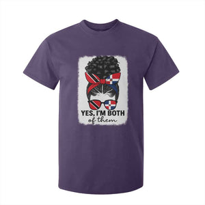 Trini Dominican Girl T Shirt For Kid Yes Im Both Trinidad And Tobago Dominican Pride TS10 Purple Print Your Wear