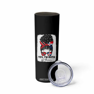 Trini Dominican Girl Skinny Tumbler Yes Im Both Trinidad And Tobago Dominican Pride TS10 Print Your Wear