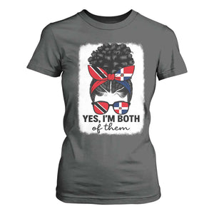 Trini Dominican Girl T Shirt For Women Yes Im Both Trinidad And Tobago Dominican Pride TS10 Dark Heather Print Your Wear