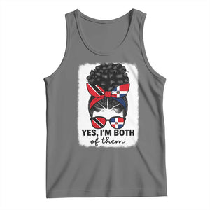 Trini Dominican Girl Tank Top Yes Im Both Trinidad And Tobago Dominican Pride TS10 Black Heather Print Your Wear