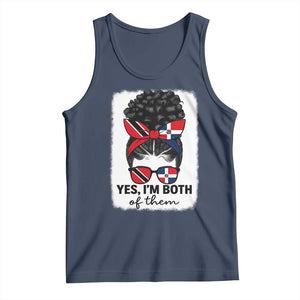 Trini Dominican Girl Tank Top Yes Im Both Trinidad And Tobago Dominican Pride TS10 Navy Print Your Wear