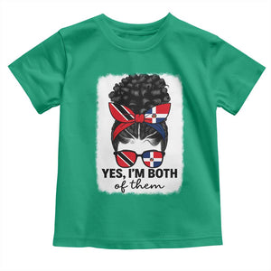 Trini Dominican Girl Toddler T Shirt Yes Im Both Trinidad And Tobago Dominican Pride TS10 Irish Green Print Your Wear