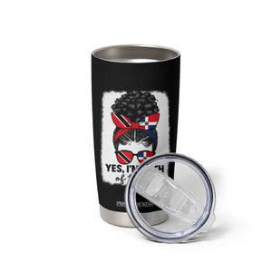 Trini Dominican Girl Tumbler Cup Yes Im Both Trinidad And Tobago Dominican Pride TS10 Print Your Wear