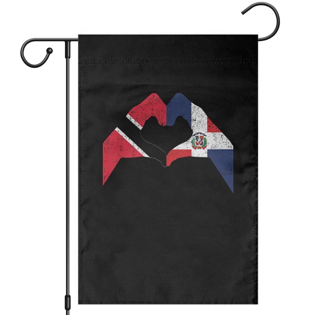 Trinidad and Tobago Dominican Garden Flag Two Flags One Heart TS10 Black Print Your Wear