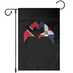 Trinidad and Tobago Dominican Garden Flag Two Flags One Heart TS10 Black Print Your Wear