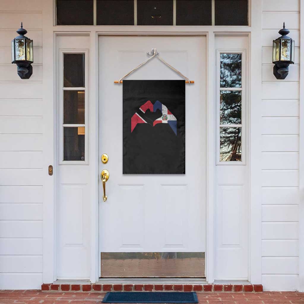 Trinidad and Tobago Dominican Garden Flag Two Flags One Heart TS10 Print Your Wear