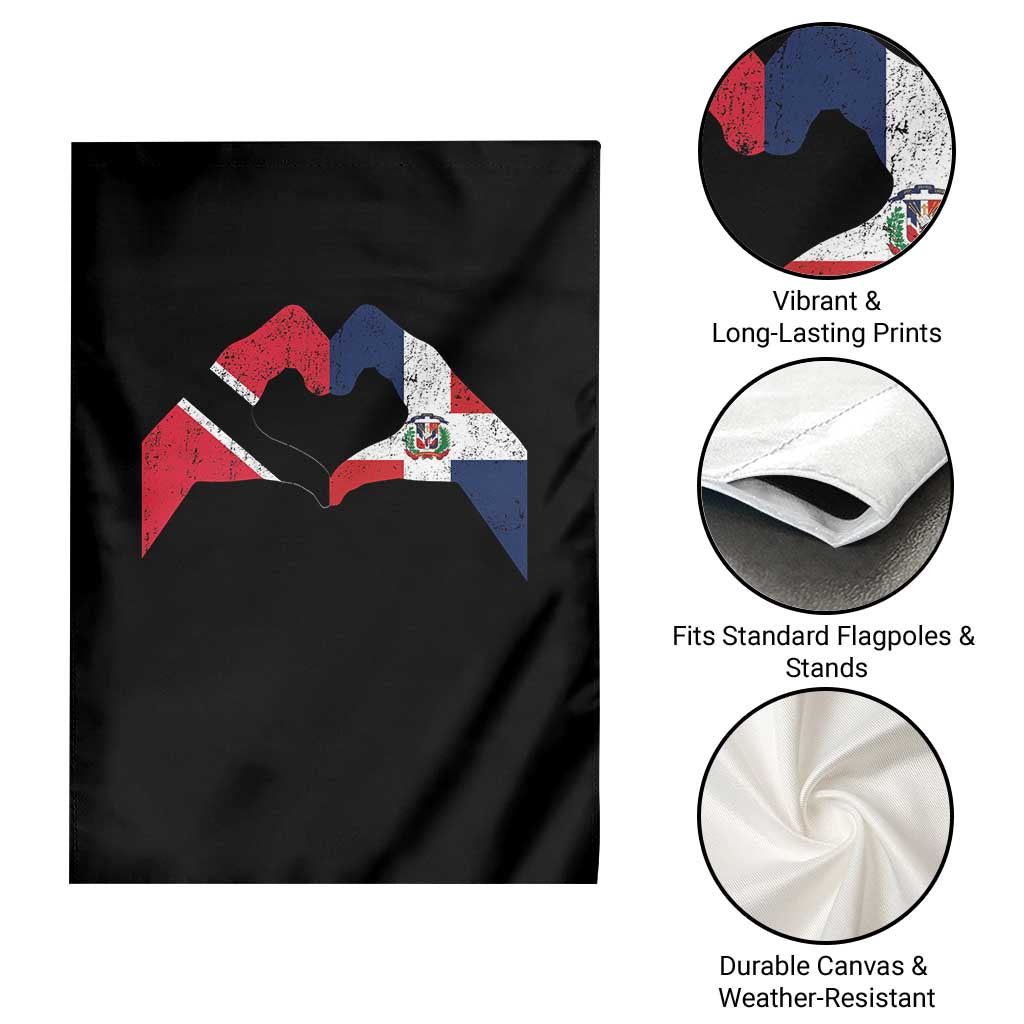 Trinidad and Tobago Dominican Garden Flag Two Flags One Heart TS10 Print Your Wear