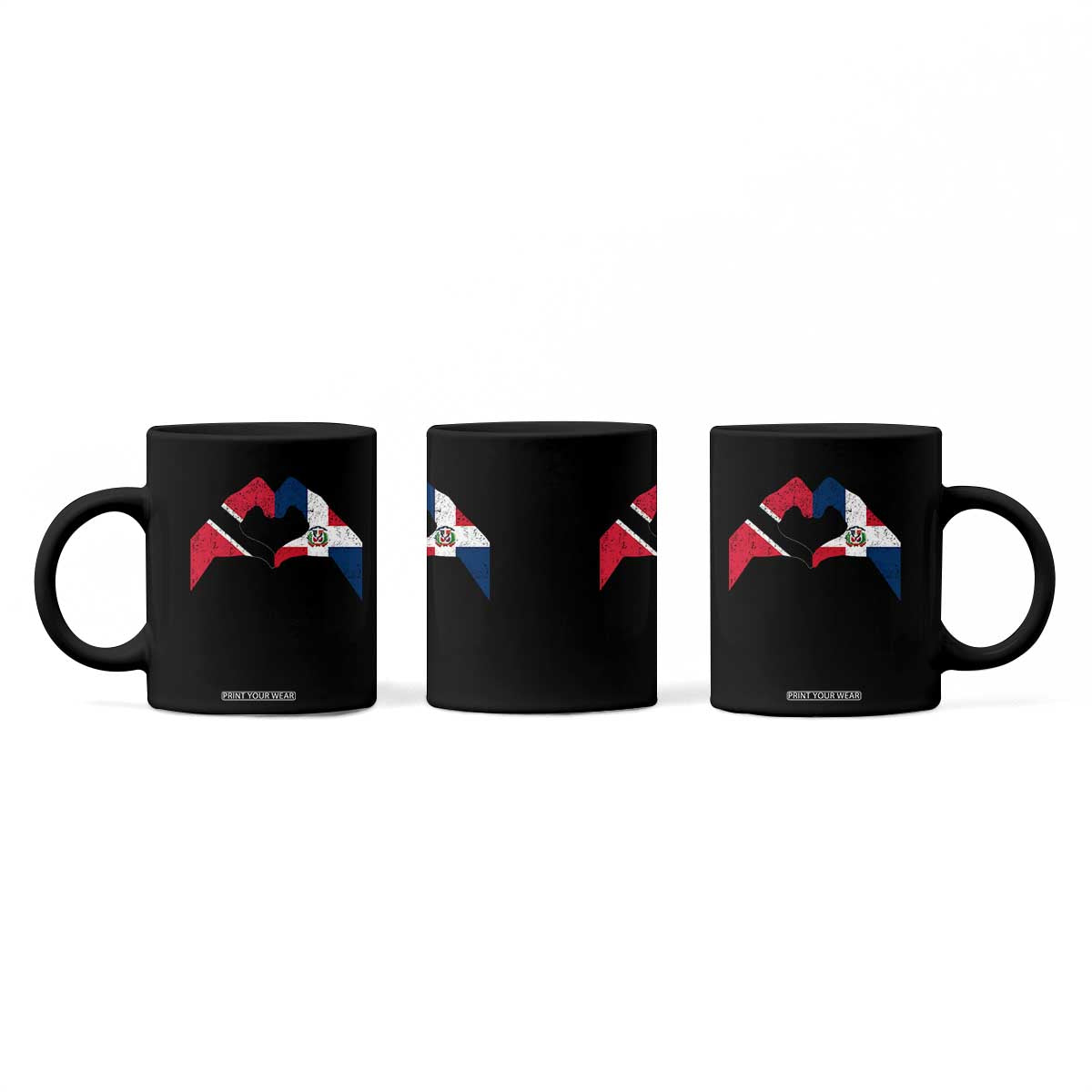 Trinidad and Tobago Dominican Coffee Mug Two Flags One Heart TS10 Print Your Wear