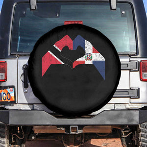 Trinidad and Tobago Dominican Spare Tire Cover Two Flags One Heart TS10 No hole Black Print Your Wear