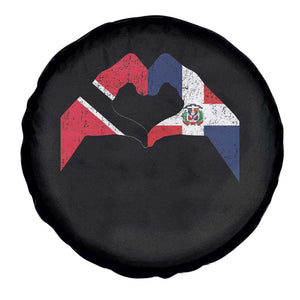 Trinidad and Tobago Dominican Spare Tire Cover Two Flags One Heart TS10 Print Your Wear