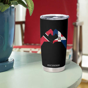 Trinidad and Tobago Dominican Tumbler Cup Two Flags One Heart TS10 Print Your Wear