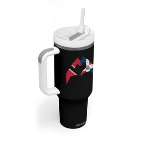Trinidad and Tobago Dominican Tumbler With Handle Two Flags One Heart TS10 Print Your Wear