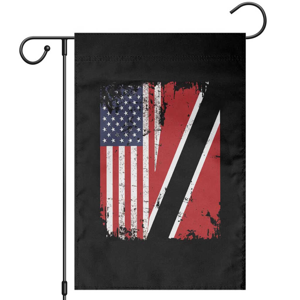 USA Trinidad and Tobago Garden Flag Retro Vintage American Trini Pride Flag TS10 Black Print Your Wear