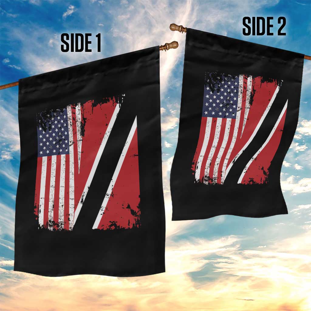 USA Trinidad and Tobago Garden Flag Retro Vintage American Trini Pride Flag TS10 Print Your Wear