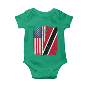 USA Trinidad and Tobago Baby Onesie Retro Vintage American Trini Pride Flag TS10 Irish Green Print Your Wear