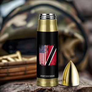 USA Trinidad and Tobago Bullet Tumbler Retro Vintage American Trini Pride Flag TS10 Print Your Wear