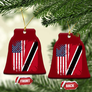 USA Trinidad and Tobago Ceramic Ornament Retro Vintage American Trini Pride Flag TS10 Print Your Wear