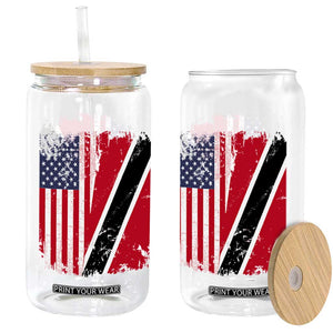 USA Trinidad and Tobago Glass Can Retro Vintage American Trini Pride Flag TS10 Print Your Wear