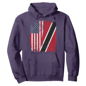 USA Trinidad and Tobago Hoodie Retro Vintage American Trini Pride Flag TS10 Purple Print Your Wear