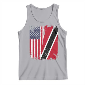 USA Trinidad and Tobago Tank Top Retro Vintage American Trini Pride Flag TS10 Athletic Heather Print Your Wear
