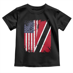 USA Trinidad and Tobago Toddler T Shirt Retro Vintage American Trini Pride Flag TS10 Black Print Your Wear