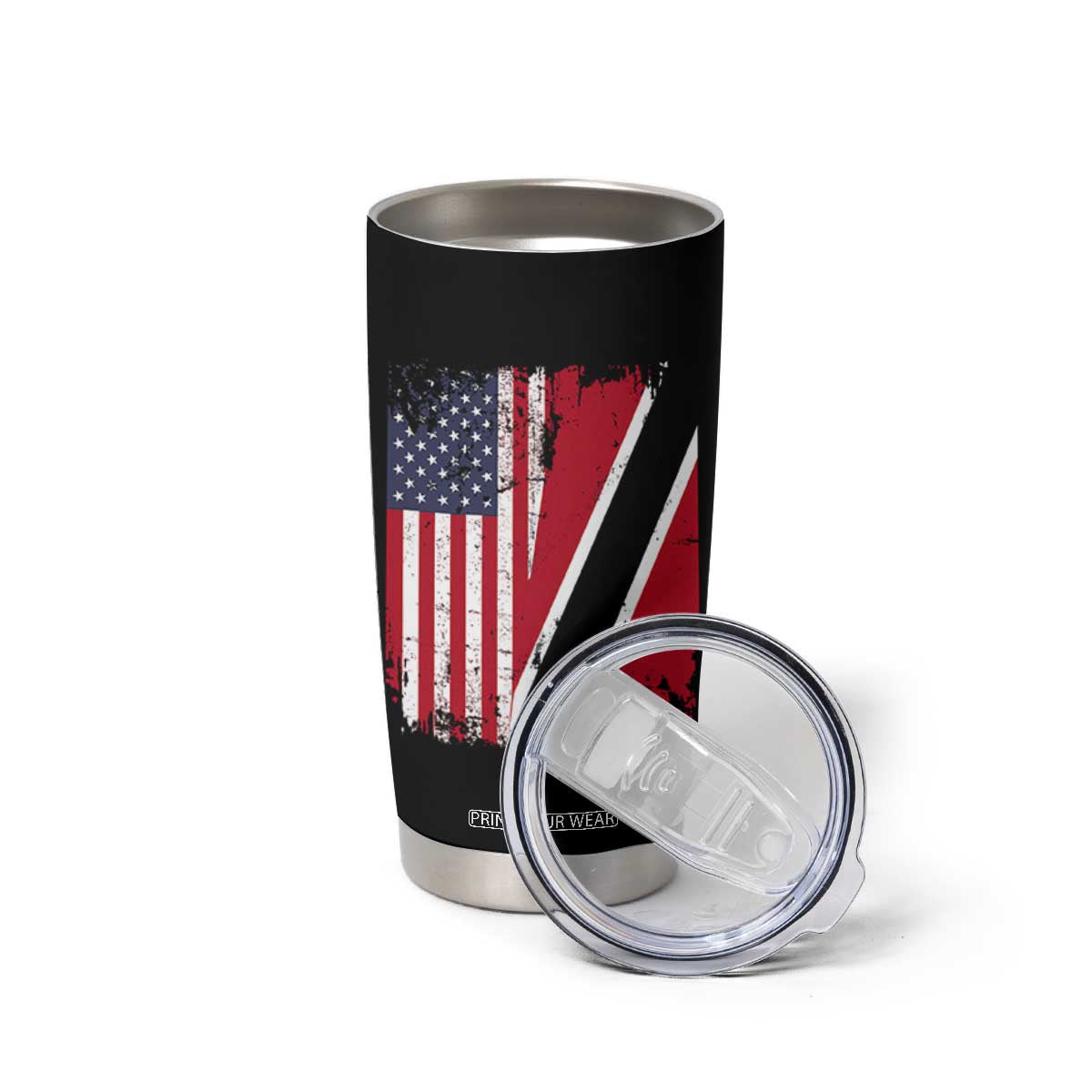 USA Trinidad and Tobago Tumbler Cup Retro Vintage American Trini Pride Flag TS10 Print Your Wear