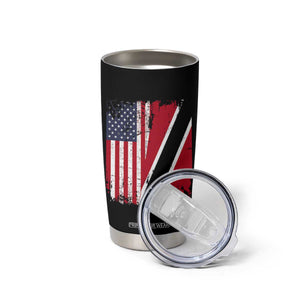 USA Trinidad and Tobago Tumbler Cup Retro Vintage American Trini Pride Flag TS10 Print Your Wear