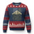 Retro Camo B2 Spirit Ugly Christmas Sweater B-2 Bomber Stealth Aircraft Camouflage US Flag Patriotic TS10 Navy Red Print Your Wear
