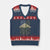 Retro Camo B2 Spirit V-Neck Knit Sweater Vest B-2 Bomber Stealth Aircraft Camouflage US Flag Patriotic TS10 Navy Red Print Your Wear